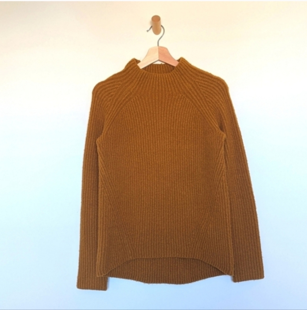 Madewell Northfield Mock Neck Sweater in Golden Harvest - Size XS - Picture 3 of 10